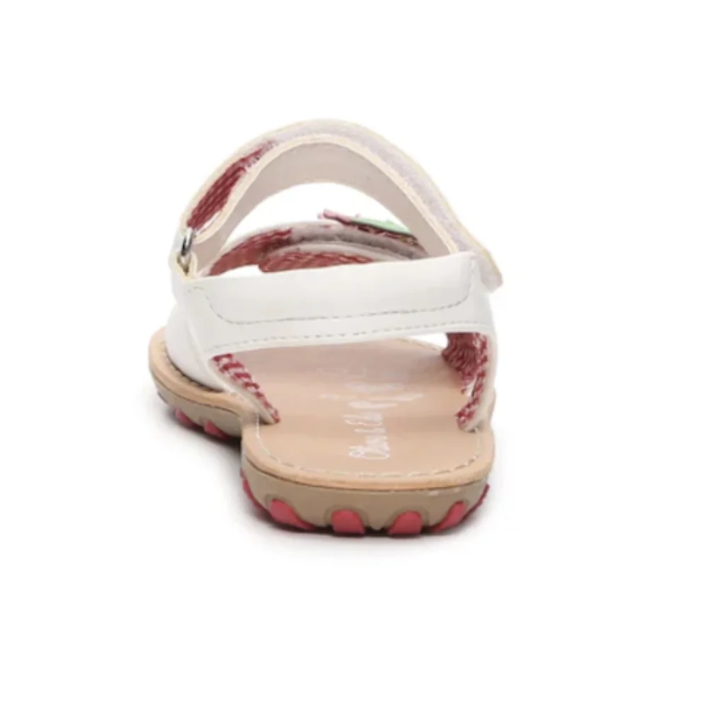 NIB Olive & Edie Lil' Sweetie Sandal Strawberry Appliqué Shoe Size 8T